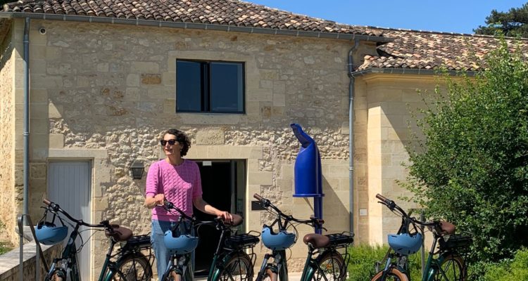 visite des chateau x de saint emilion à vélo, dégustation de vins